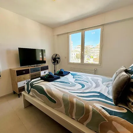 Apartamento Charming 2-bedroom With Sea View, Panoramic Balcony, Ac Cannes